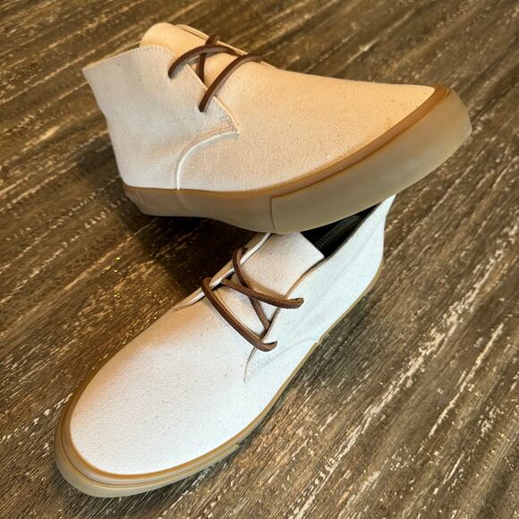Seavees Maslon Desert Boot Chuka Sneakers Natural Organic Duck Canvas Size 10.5 main image 10
